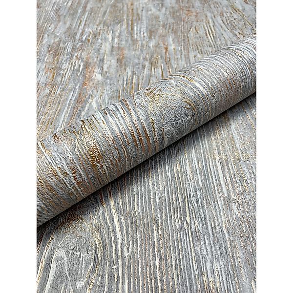Newroom Vliestapete Wood Grau Holz Modern FSC® günstig online kaufen