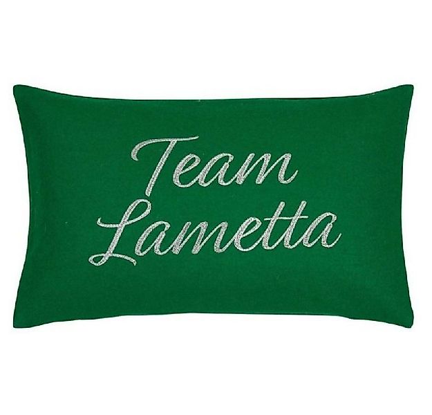 PAD Kissenhülle Kissenhülle Team Lametta Grün Silber (30x50cm) günstig online kaufen
