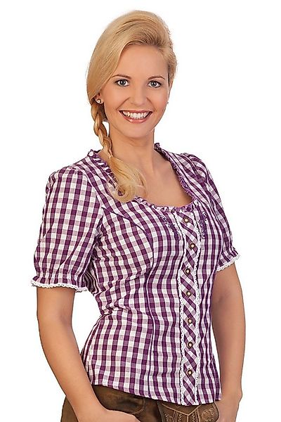 Spieth & Wensky Trachtenbluse Trachtenbluse - WINKA - aubergine, türkis günstig online kaufen