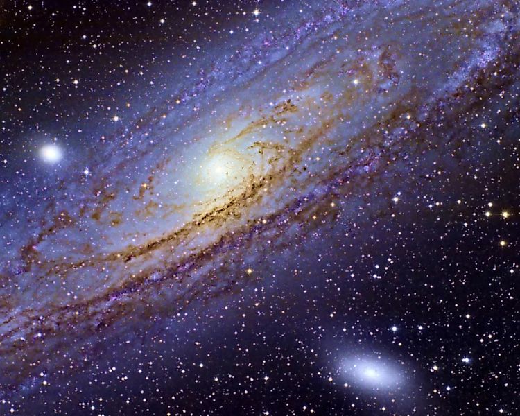 Fototapete "Galaxie" 4,00x2,50 m / Glattvlies Perlmutt günstig online kaufen