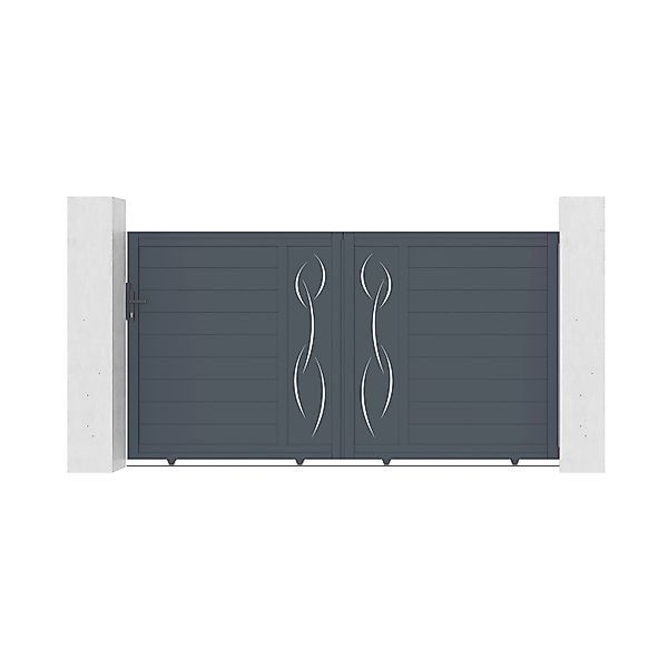 Casanoov Schiebetor Aus Aluminium 3M Life H 160Cm Grau günstig online kaufen