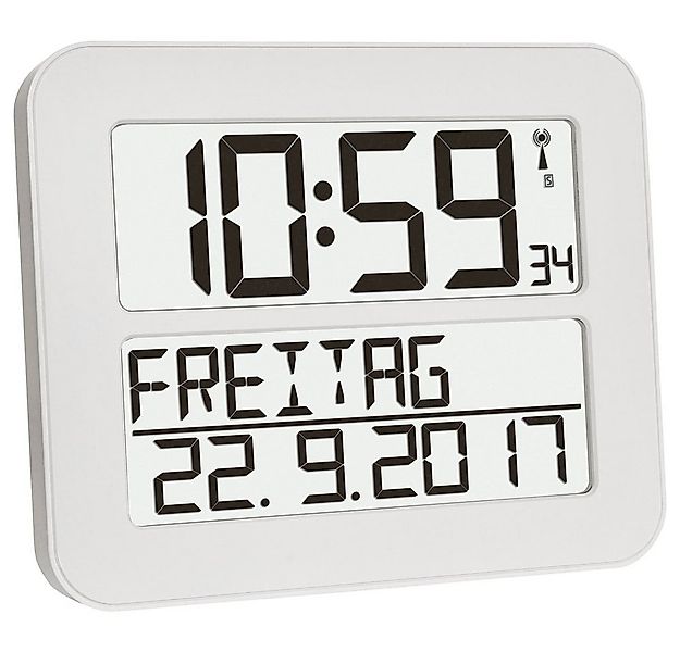 TFA Dostmann Wanduhr TFA Dostmann 60.4512.02 Funk Wanduhr 258 mm x 212 mm x günstig online kaufen