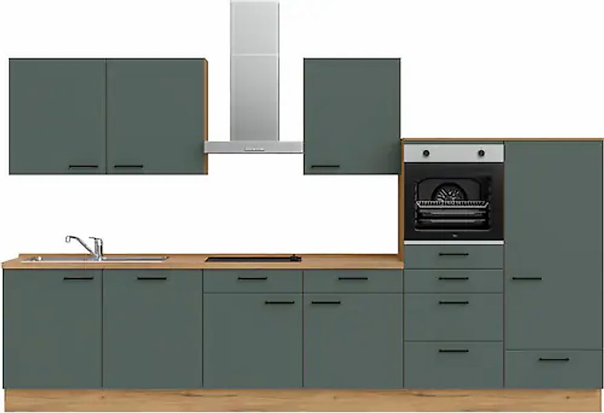 nobilia® Küchenzeile »"Easytouch I"« vormontiert, Ausrichtung wählbar, Brei günstig online kaufen