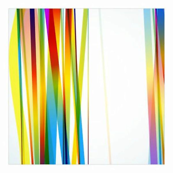 Bilderwelten Mustertapete Rainbow Stripes bunt Gr. 240 x 240 günstig online kaufen