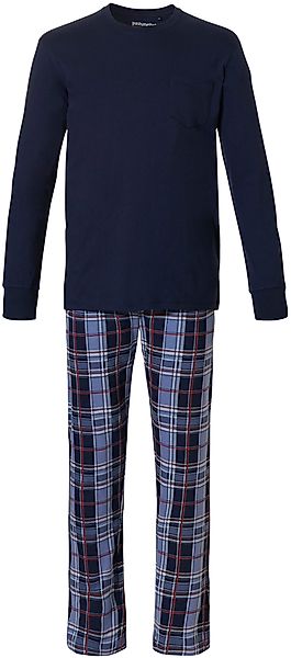 Pastunette Pyjama Herren Schlafanzug lang (2 günstig online kaufen