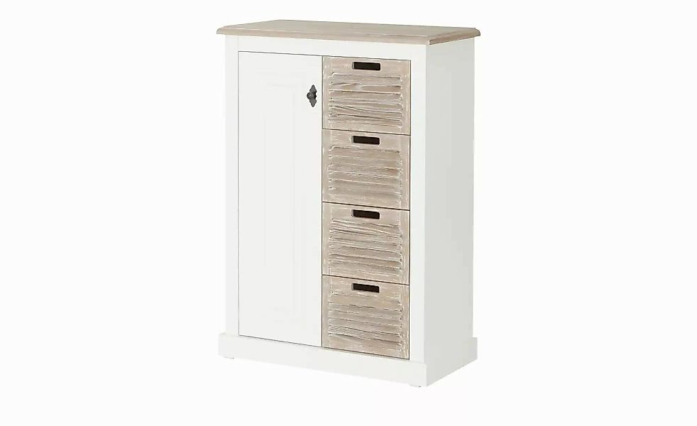 maison bleue Vertiko  Cortina ¦ weiß ¦ Maße (cm): B: 77 H: 112,7 T: 38.0 Ko günstig online kaufen