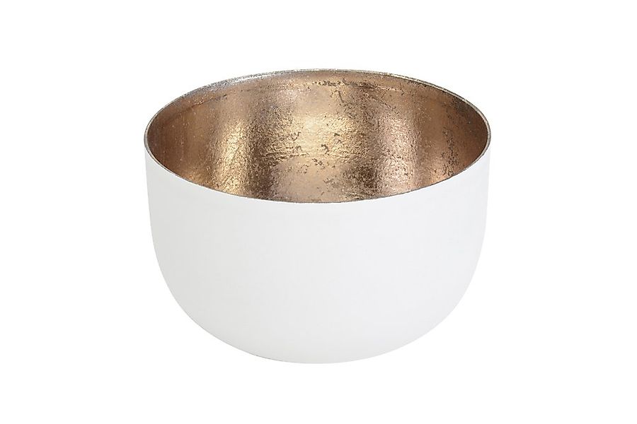 Madras Windlicht matt nudegold weiss S - H:5cm/Ø 8cm günstig online kaufen