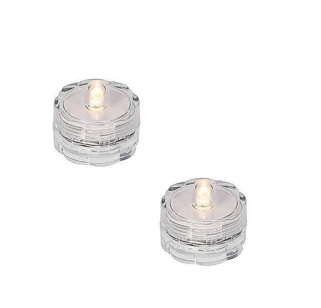 XMAS KING Teelicht 06782 LED-Teelicht 2er Set warmweiß Wasserdicht Batterie günstig online kaufen