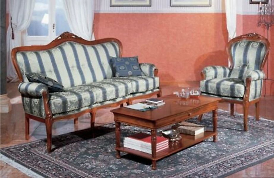 JVmoebel Sofa Klassische Sofagarnitur Couch 3+1 Sofa Couchen Italienische M günstig online kaufen