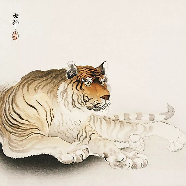 Poster / Leinwandbild - Tiger Von Ohara Koson günstig online kaufen