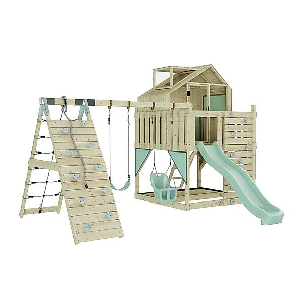 OutdoorToys Spielturm Oscar mit Babyschaukel Mintgrün günstig online kaufen