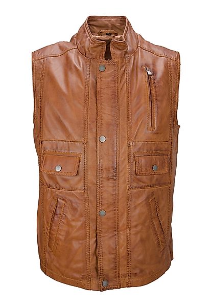 Lolus Lederweste Egon cognac Herren lange günstig online kaufen