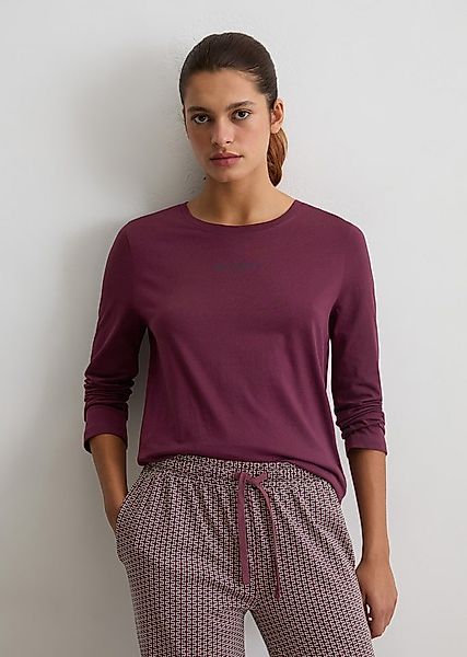 Marc O'Polo Pyjamaoberteil Rundhalsausschnitt, langärmelig, leicht günstig online kaufen