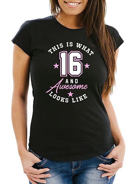 MoonWorks Print-Shirt Damen T-Shirt Geburtstag This günstig online kaufen