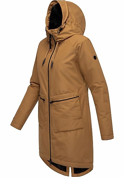 Ragwear Kurzmantel "Holstic" Wasserdichter Damen Wintermantel mit Kunstfell günstig online kaufen