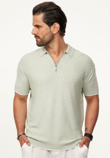 SOULSTAR Poloshirt mit Half-Zip Herren Kurzarm günstig online kaufen