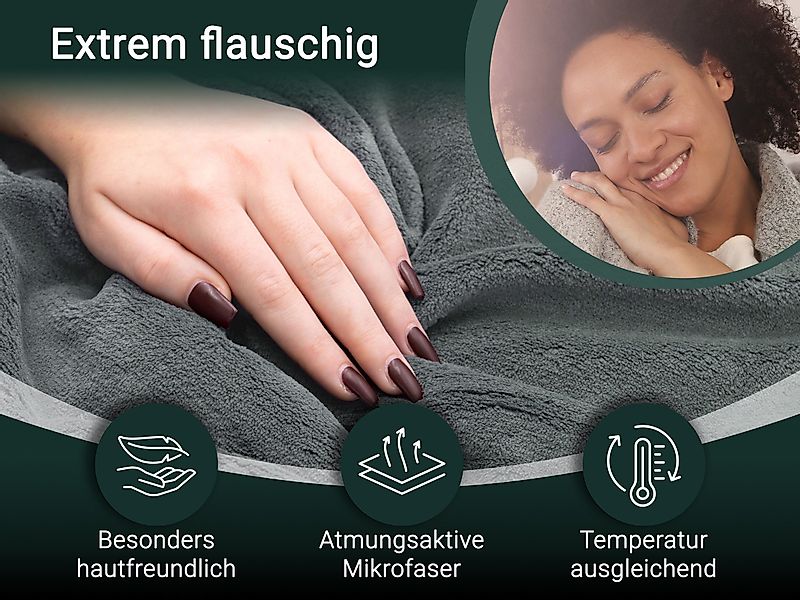 Wohndecke, ZOLLNER, 150 x 200 cm, 100% Polyester, superflauschig, in XXL Gr günstig online kaufen