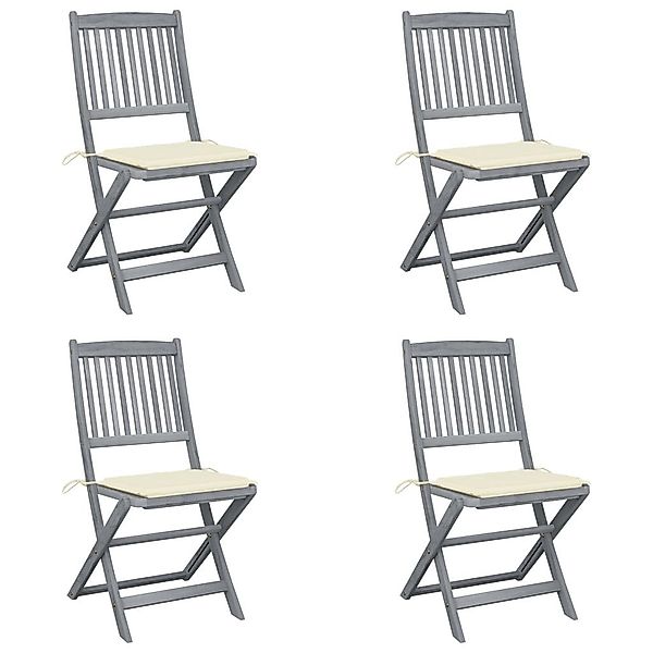 vidaXL Gartenstuhl Klappbare Gartenstühle 4 Stk. günstig online kaufen