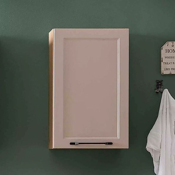 Badezimmerschrank Hängeschrank in Hellgrau mit Drehtür günstig online kaufen