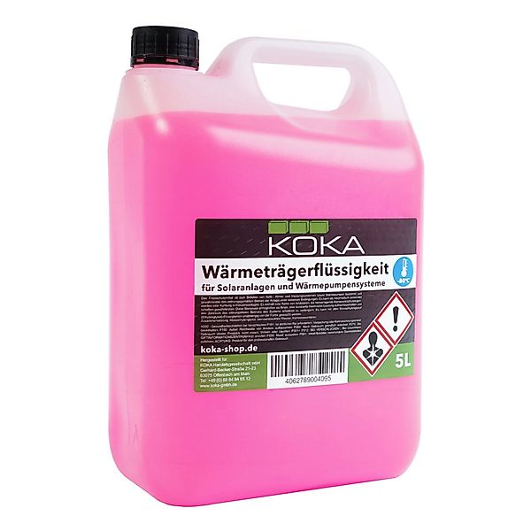 KOKA Solarflüssigkeit Konzentrat auf Ethylenglykol Basis -80°C 5 Liter günstig online kaufen