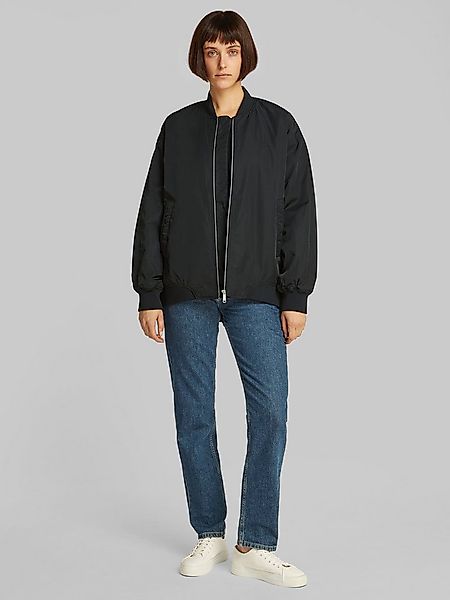 Calvin Klein Jeans Bomberjacke LONG BOMBER mit Logodruck, Rumpfabschluss ve günstig online kaufen