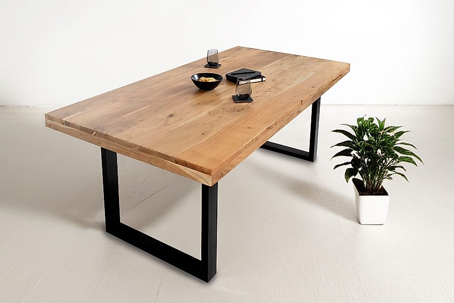 Trelevo® Esstisch Rio, Esstisch 240x100cm Akazienholz günstig online kaufen