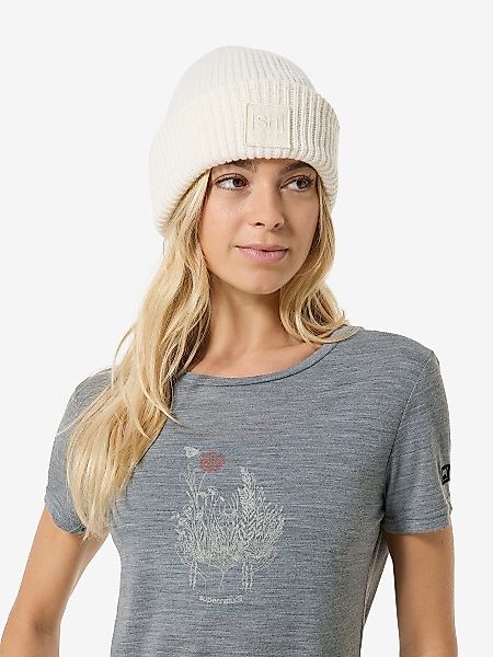 SUPER.NATURAL T-Shirt für Damen, Merino FLOWERHANDS günstig online kaufen