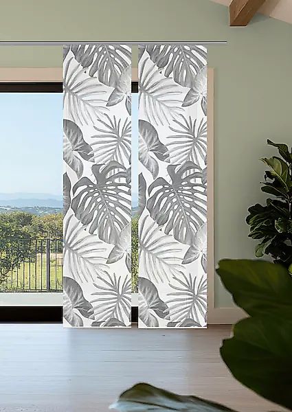 Vision S Schiebegardine »SANJA« Paneelwagen 2 Stk. tlg. Schiebevorhang,Bamb günstig online kaufen