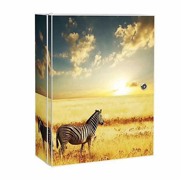 banjado Medizinschrank Stahl Zwei Zebras (abschließbar, 3 große und 2 klein günstig online kaufen