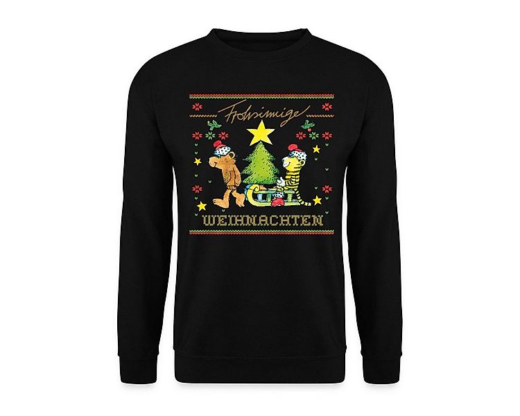 Spreadshirt Sweatshirt Janosch Frohsinnige Weihnachten Ugly Christmas Unise günstig online kaufen