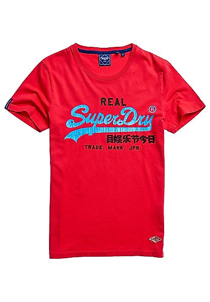 Superdry Herren T-Shirt VL AC TEE MW Campus Red Rot günstig online kaufen
