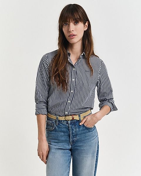 Gant Hemdbluse REG POPLIN STRIPED SHIRT mit einer kleinen Logostickerei auf günstig online kaufen