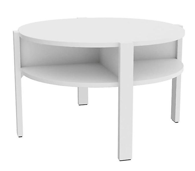 Beistelltisch rund 75cm TOBAGO von Forte Weiß günstig online kaufen
