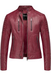 REPUBLIX Lederjacke MYRNA Echtleder Damen Biker günstig online kaufen