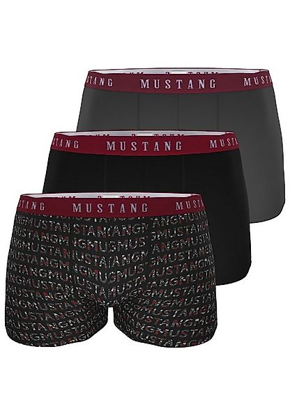 MUSTANG Retro Boxer PRINT WORDS Retro-Pants Herren Unterhose Boxershorts (S günstig online kaufen