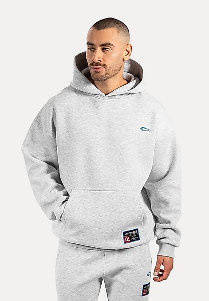 Smilodox Hoodie Rayk, Kapuzenpullover mit Logo und großem Rückenprint, Käng günstig online kaufen