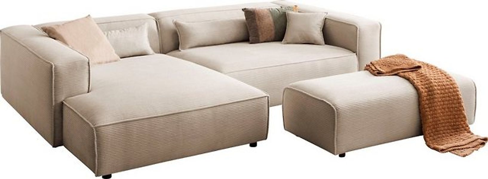 LeGer Home by Lena Gercke Polsterecke PIARA XXL, L-Form mit Schlaffunktion, günstig online kaufen