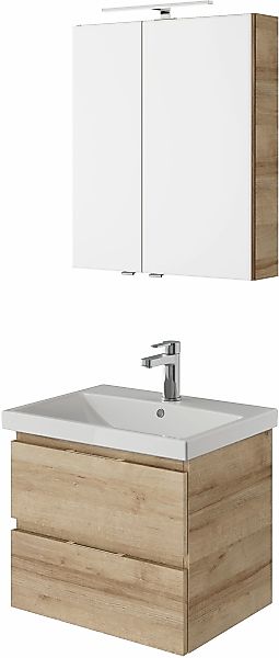 Saphir Badmöbel-Set "Serie 4035 2-teilig, Keramikwaschtisch mit LED-Spiegel günstig online kaufen