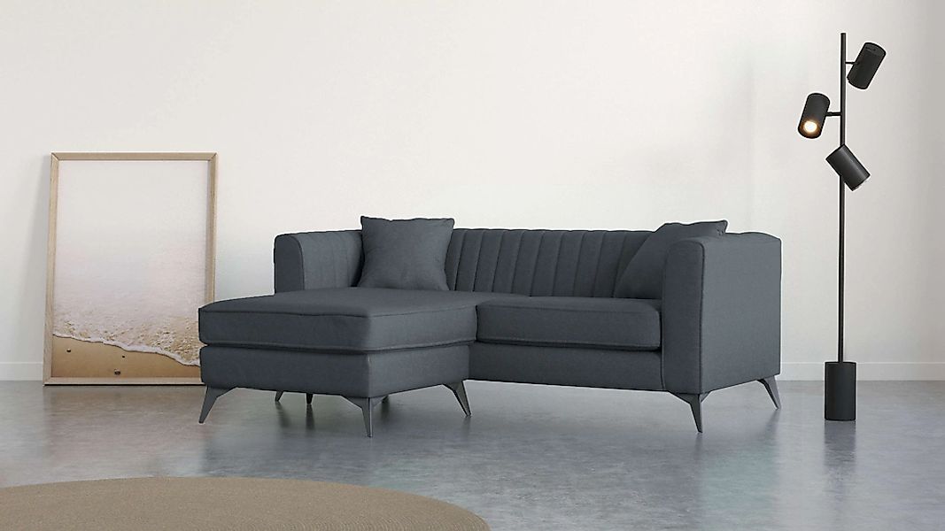 Home affaire Ecksofa "MATTHEW L-Form ideal für kleine Räume, Maße B/T/H: 20 günstig online kaufen