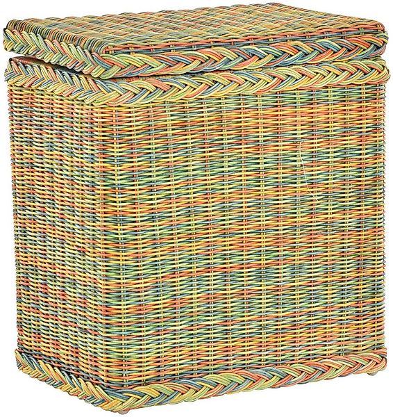 Krines Home Wäschekorb Rattan Wäschebox mit Deckel Wäschetruhe Wäschekorb W günstig online kaufen