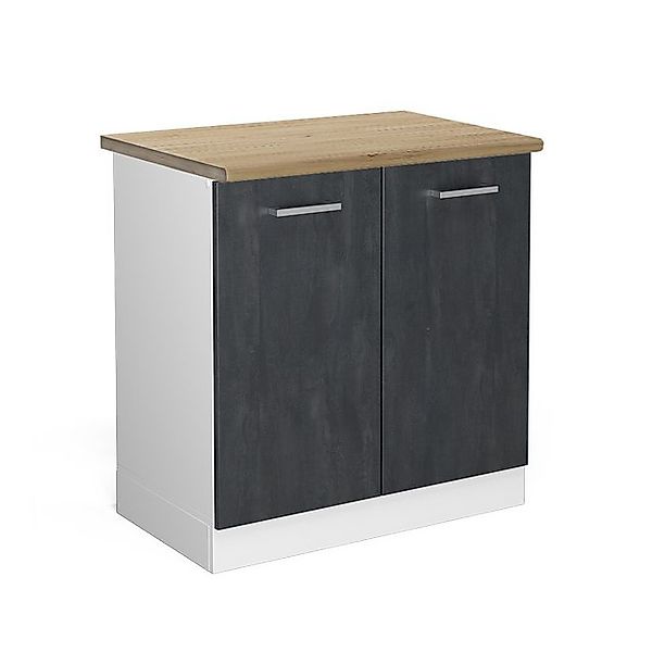 Vicco Spülenunterschrank R-Line Küchenunterschrank für die Spüle Schwarz Be günstig online kaufen