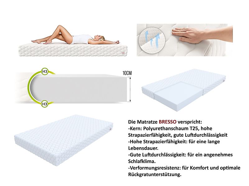 FDM Stauraumbett mit Bettkasten und Lattenrost günstig online kaufen