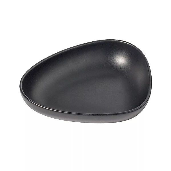 LIND DNA STONEWARE Curve Stoneware Suppenteller black (schwarz) günstig online kaufen