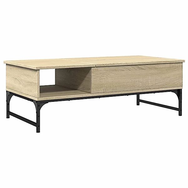 vidaXL Couchtisch Sonoma-Eiche 100x50x35 cm Holzwerkstoff und Metall 845392 günstig online kaufen