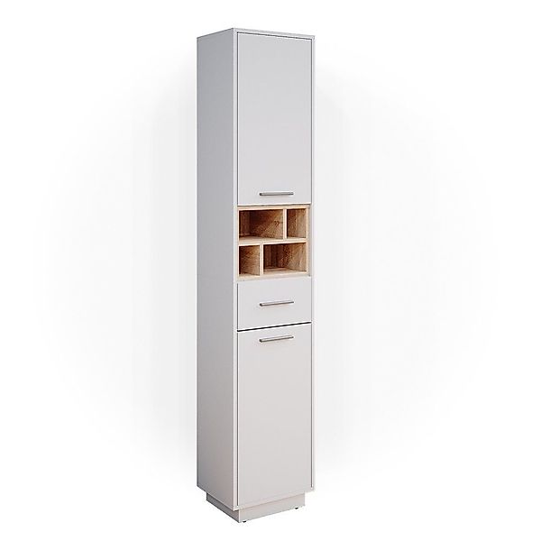 Vicco Hochschrank Beatrice, Weiß/Sonoma, 38 x günstig online kaufen
