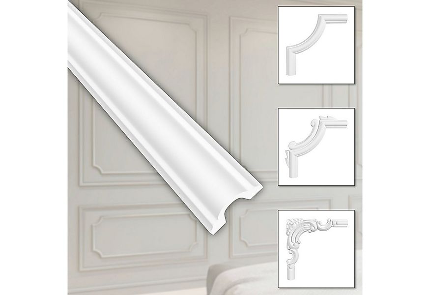 Hexim Zierleiste HCR516, 2 Meter / 1 Leiste, HEXIM Stuckleisten aus HDPS St günstig online kaufen