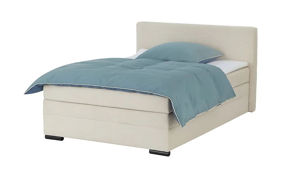smart Boxbett mit Topper  Cordbezug  Beige Basic ¦ creme ¦ Maße (cm): B: 15 günstig online kaufen