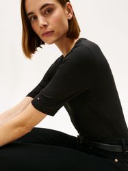 Tommy Hilfiger Kurzarmshirt SLIM 5X2 RIB günstig online kaufen