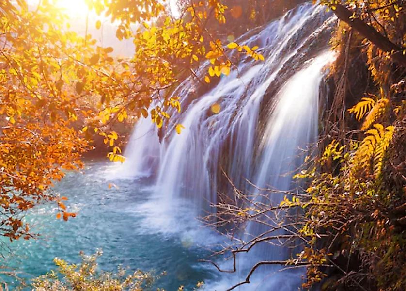 Papermoon Fototapete »Autumn Waterfall« günstig online kaufen