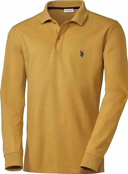 U.S. Polo Assn Langarm-Poloshirt angenehmes Stretch-Baumwoll-Piqué Langarms günstig online kaufen